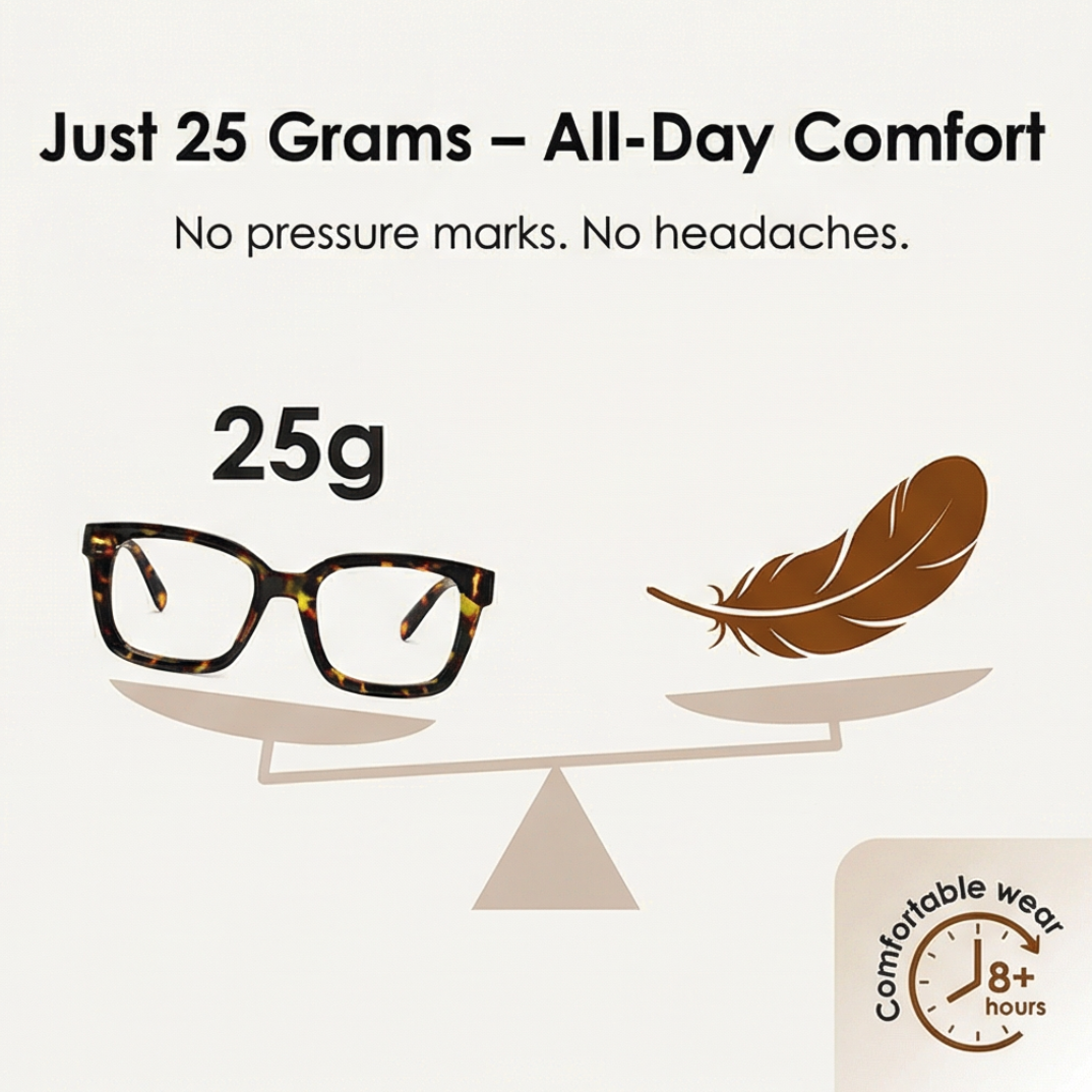 Clarelle – Oversized Tortoiseshell Reading Glasses for Women