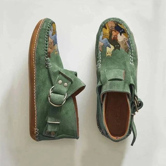 EDEN – HAND-PAINTED SUEDE CASUAL SHOES