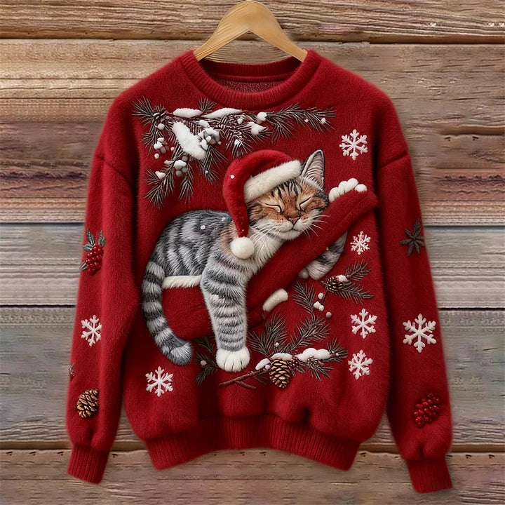 Zerena™ | Winter Christmas Cat Sweater