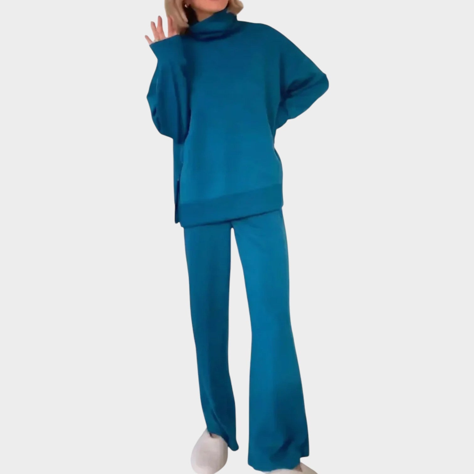 Relaxed Turtleneck Lounge Set