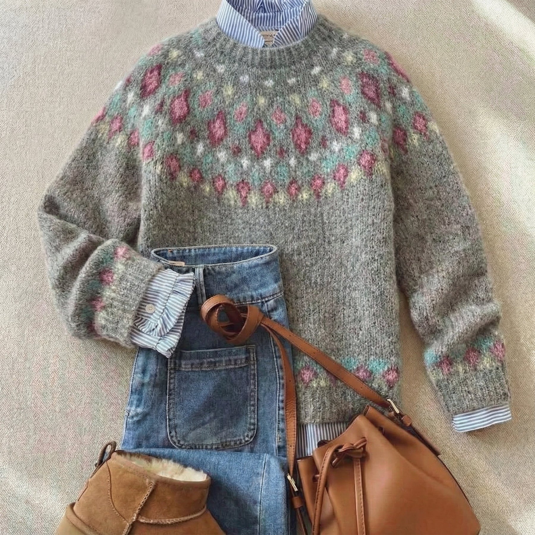Eleanora™ | Nordic Knit Sweater