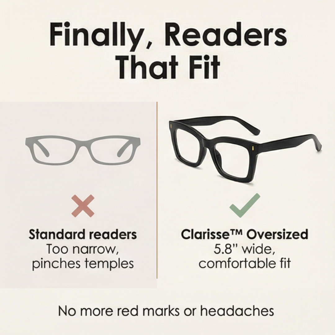 Clarisse – Stylish Oversized Reading Glasses for Women