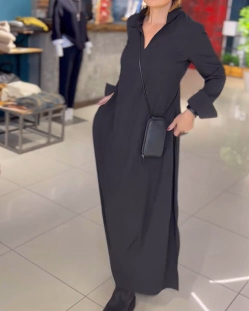 Mila | Long Dress with Side Slit