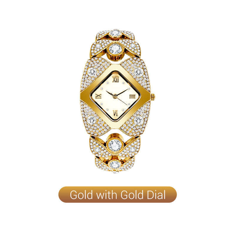Lucelina - Elegant Vintage-Style Stone Watch for Women