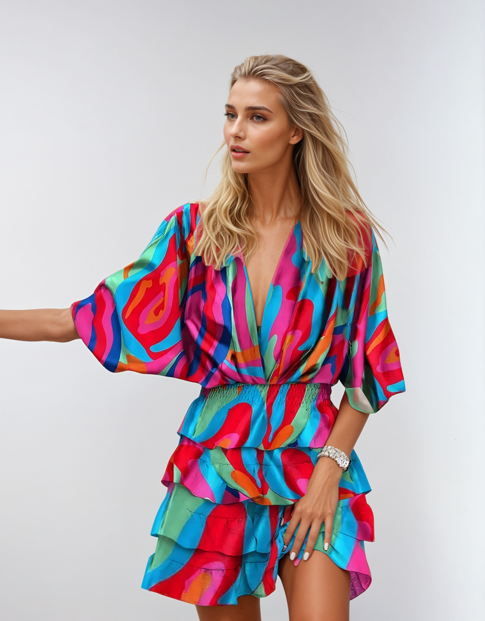 Midi Floral Dress - Timeless Elegance