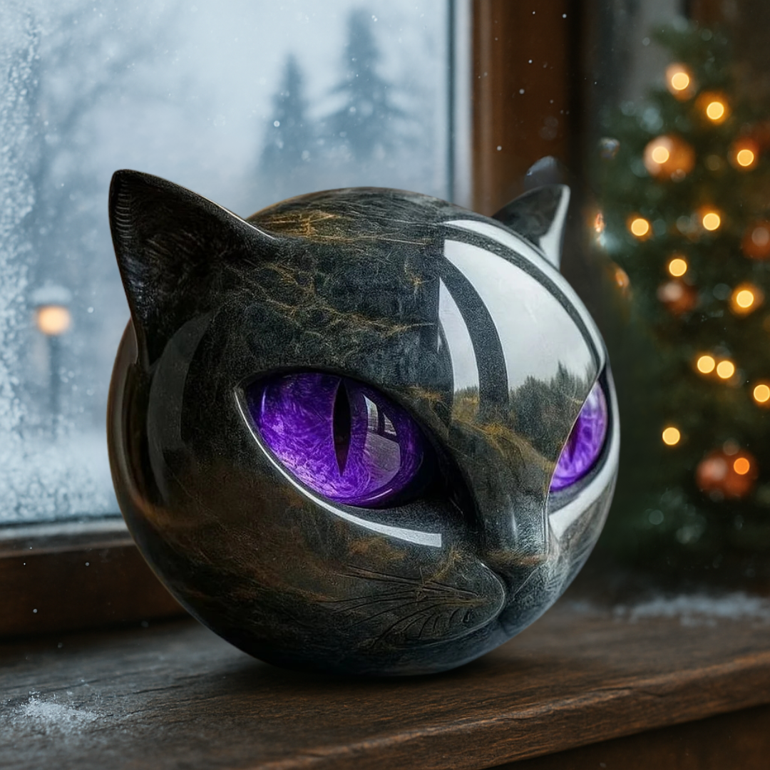 Onyx Cat Sculpture
