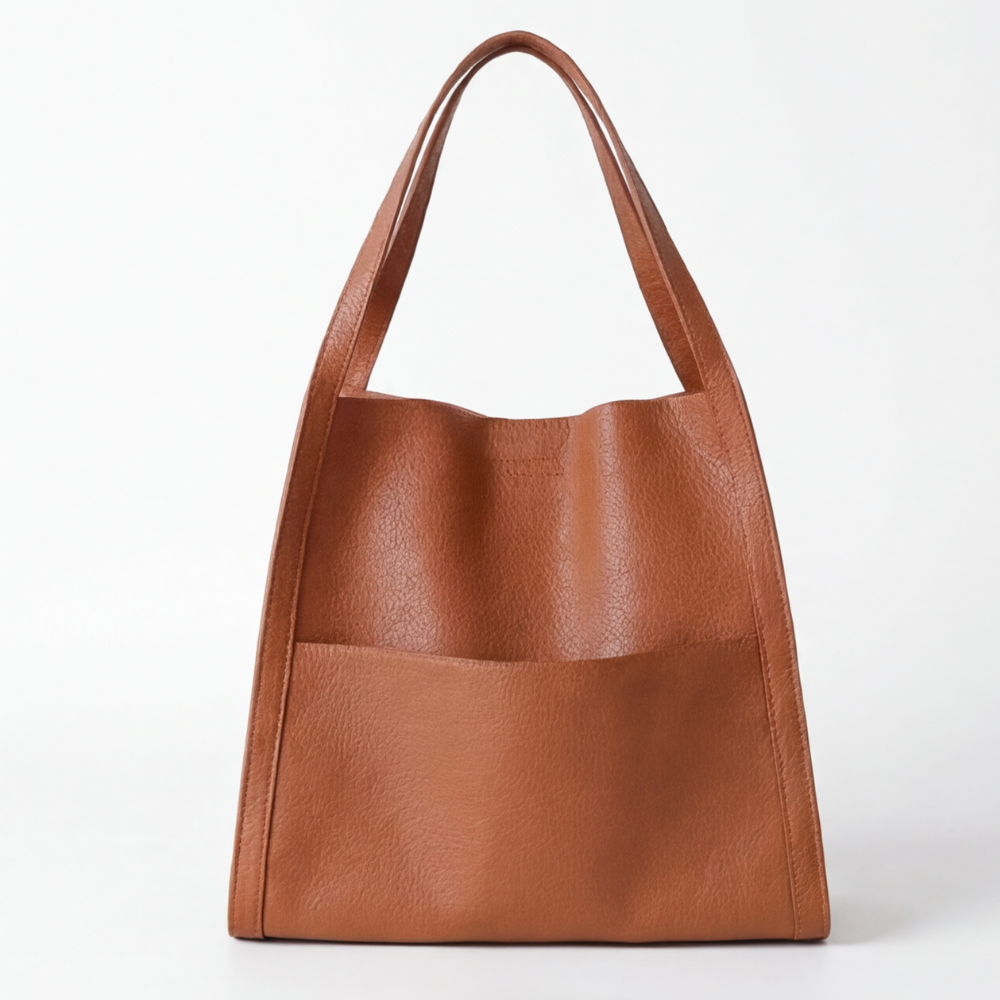 Caressa - Soft Leather Multi Pocket Shoulder Bag