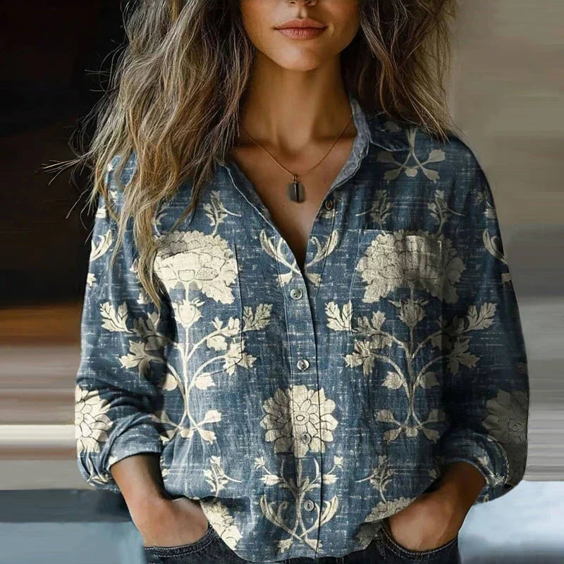 NIVES I PRINTED VINTAGE BLOUSE