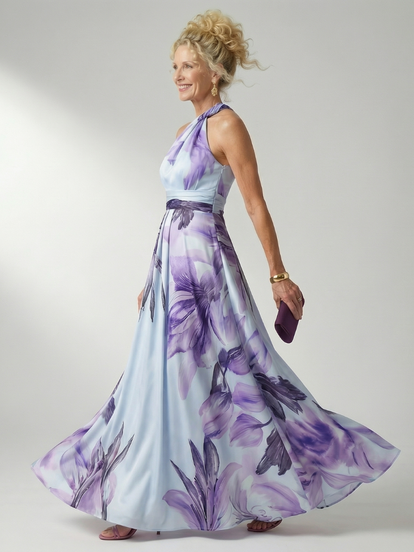 Amiel | Lightweight Floral Maxi Dress - American Cut Sleeveless