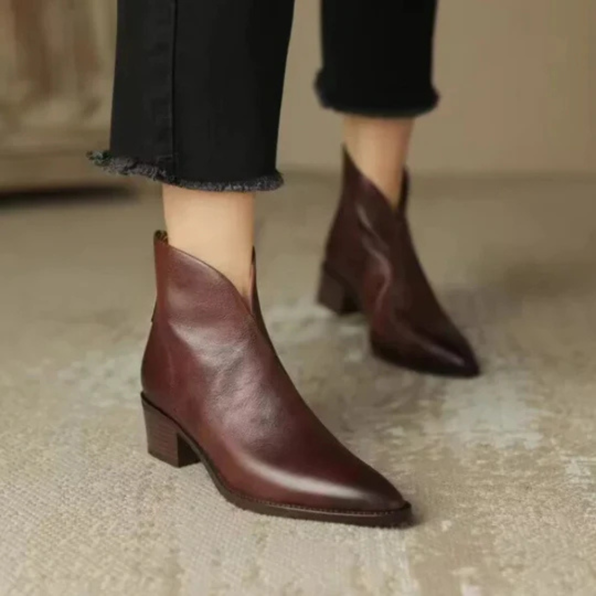 Santino™ | Luxury Ankle Boots with Low Heel
