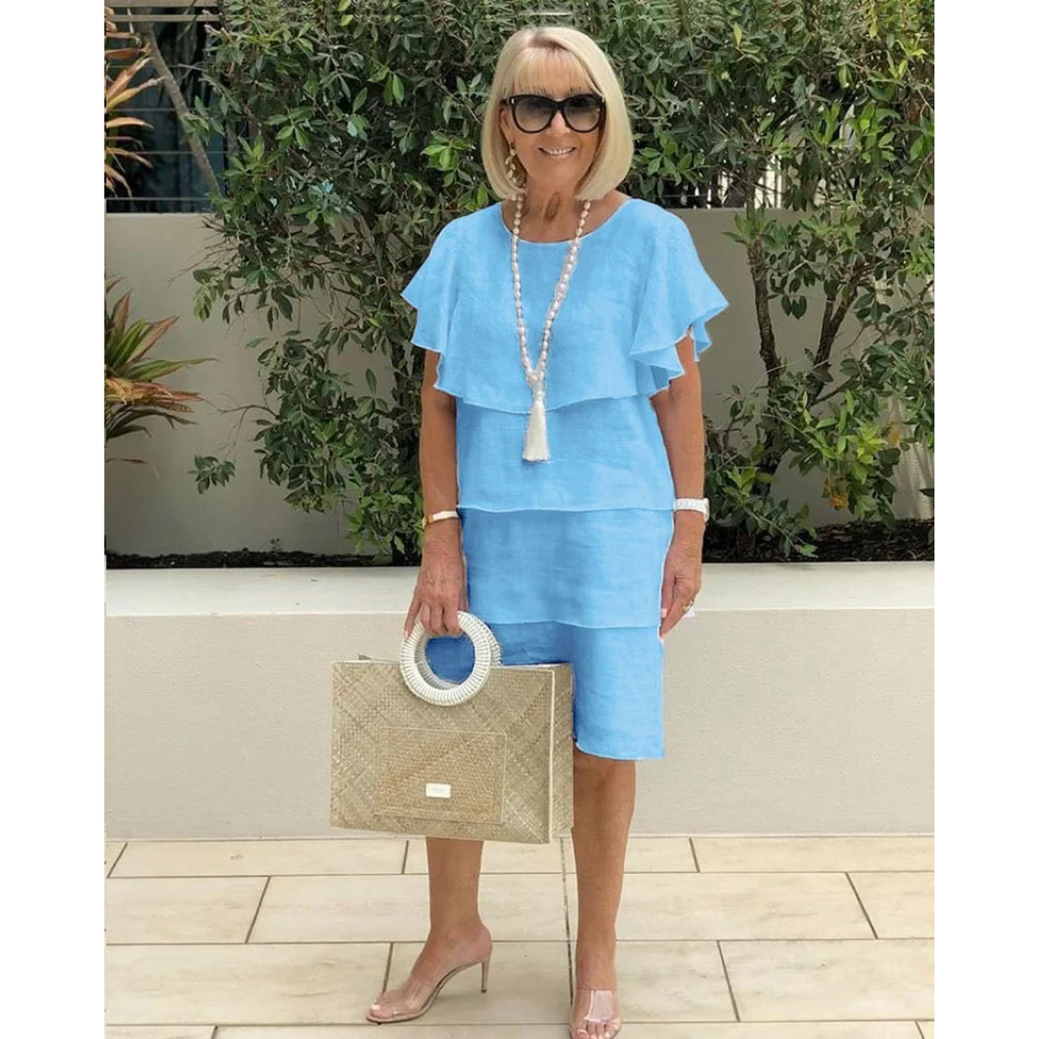 Yvonne – enchanting layered ruffle dress