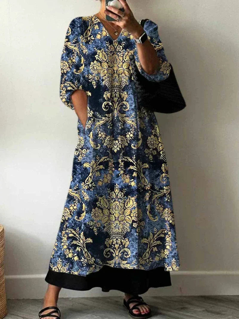 Sara | Elegant Printed Dress