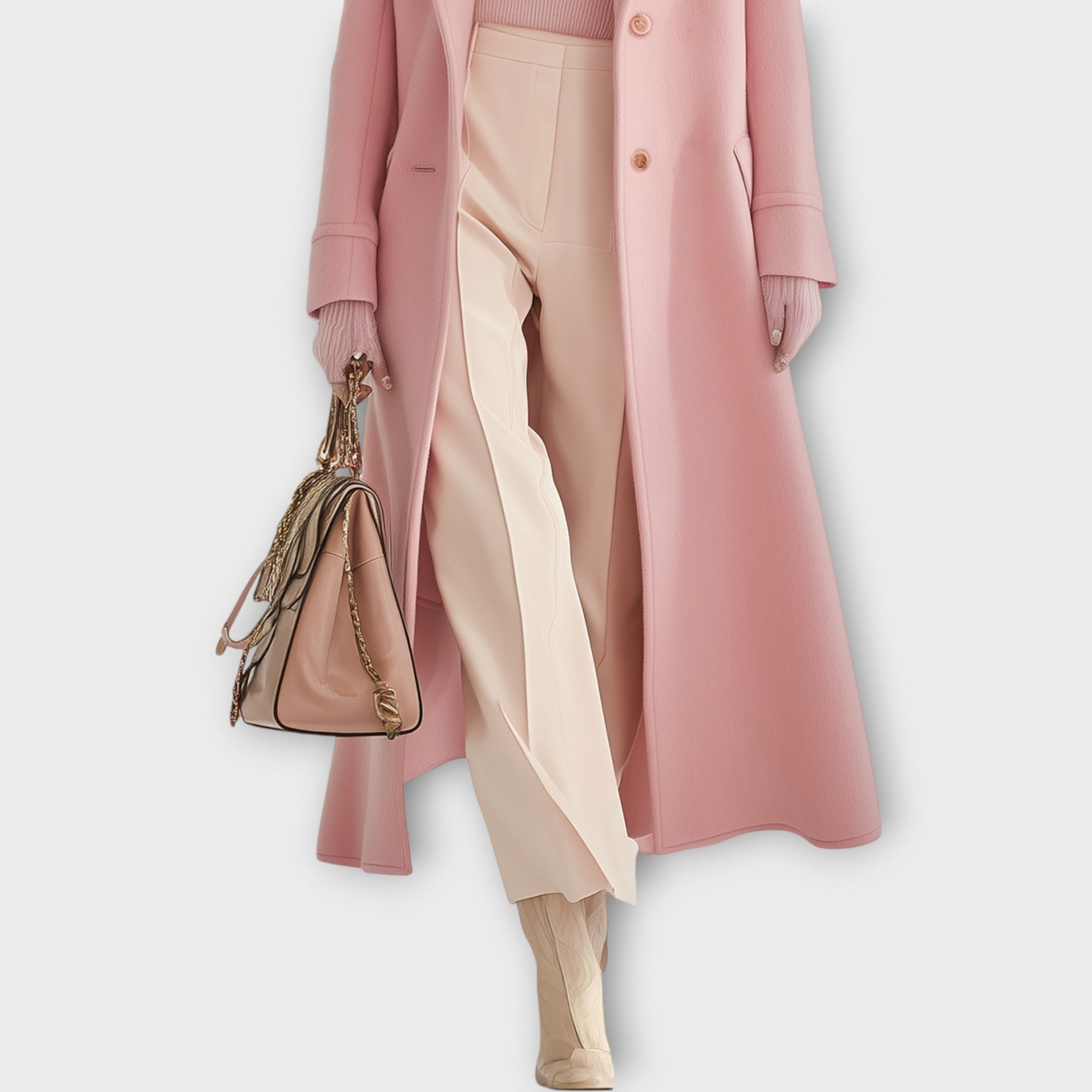 Chic Long Wool Coat from Milan