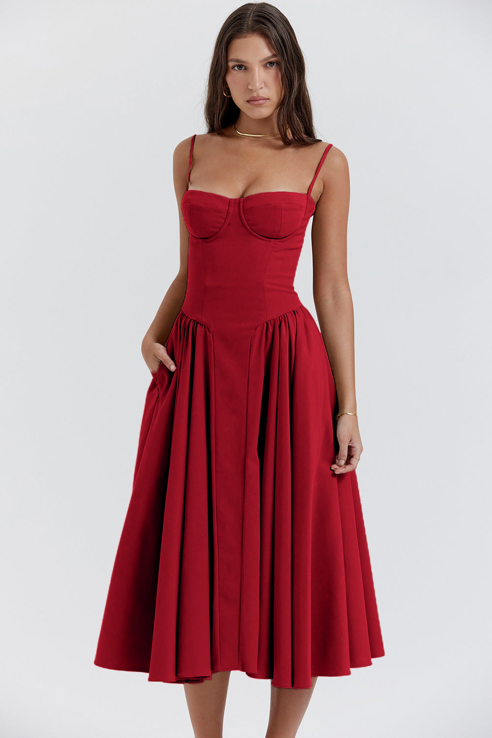 Kiki | Retro Midi Dress