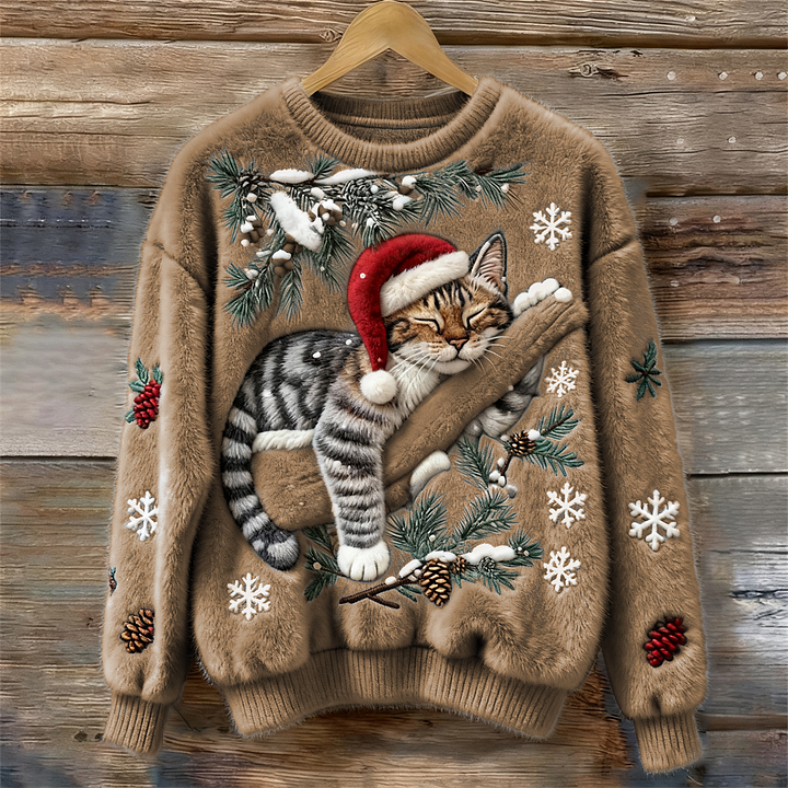 Zerena™ | Winter Christmas Cat Sweater