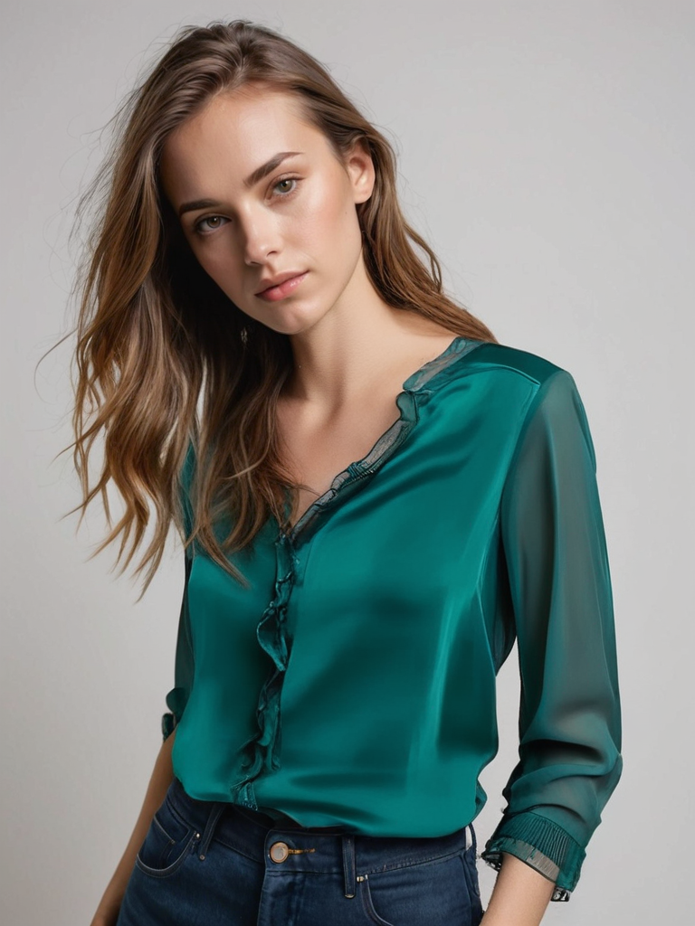 Brooklyn | Women Elegant Long Sleeve Ruffle Blouse