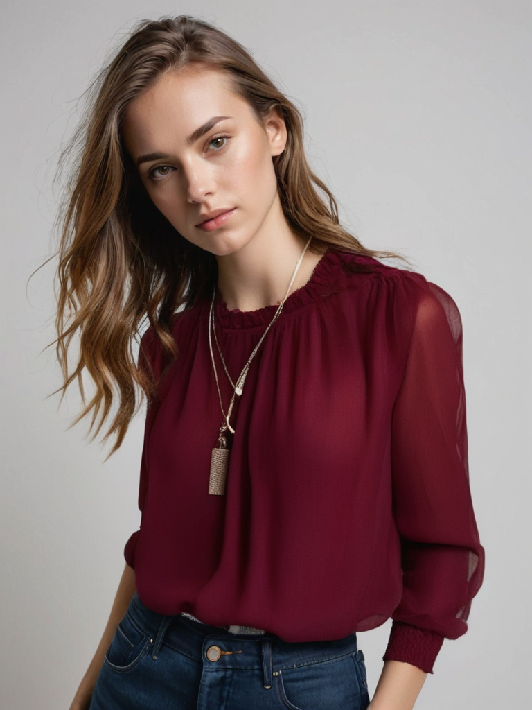Brooklyn | Women Elegant Long Sleeve Ruffle Blouse