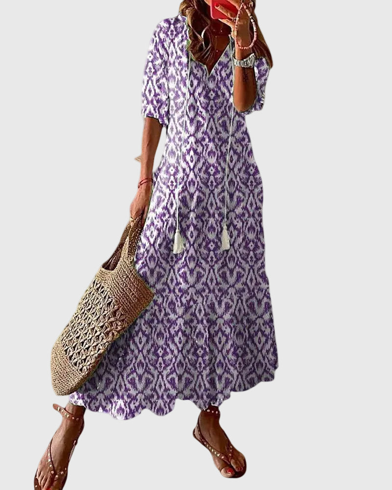 Amalia | Vintage Boho Summer Maxi Dress