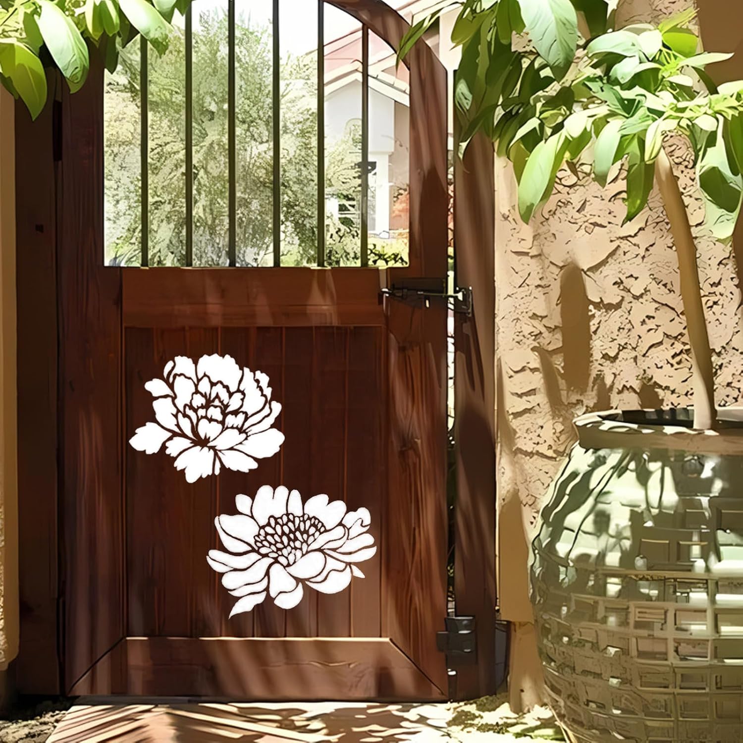 Florenza - Large Flower Stencils for Garden & Home Decor