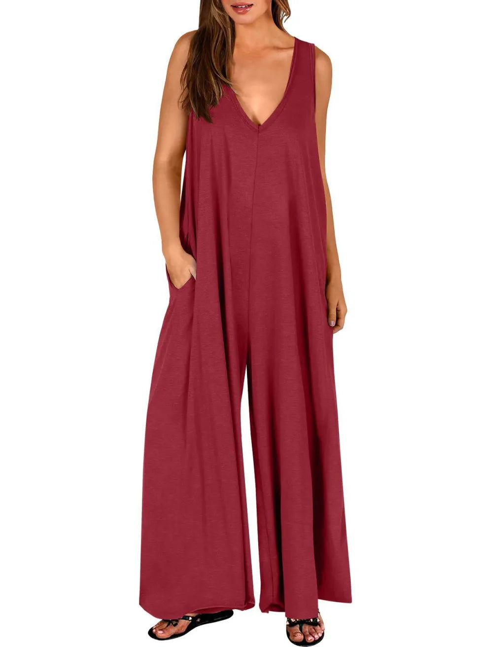 Nella™ Comfy V-Neck Jumpsuit