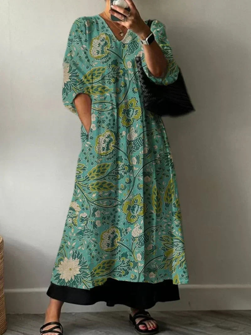 Paula | Elegant Floral Dress