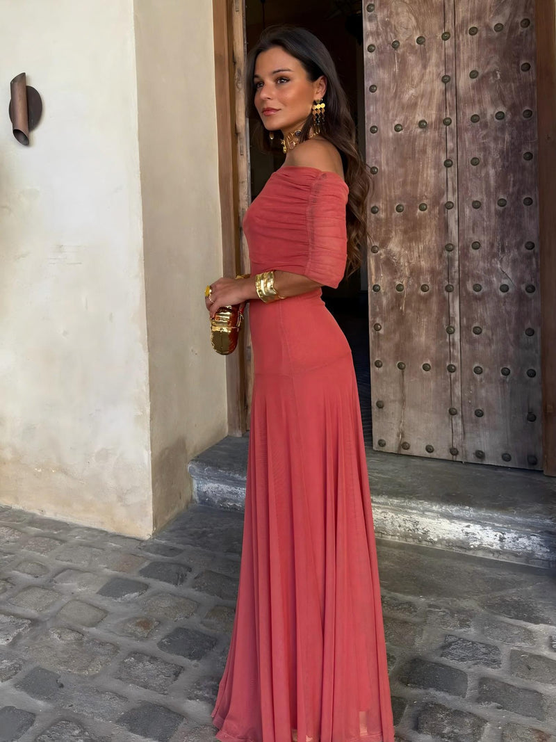 Camila | Elegant Mesh Maxi Dress