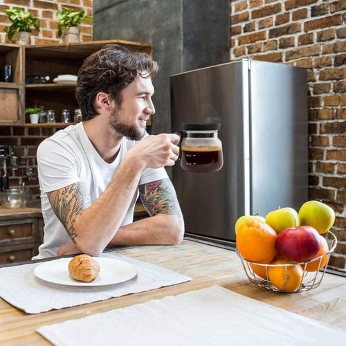 Brewbell – 16 Oz Pour-Over Inspired Glass Coffee Mug
