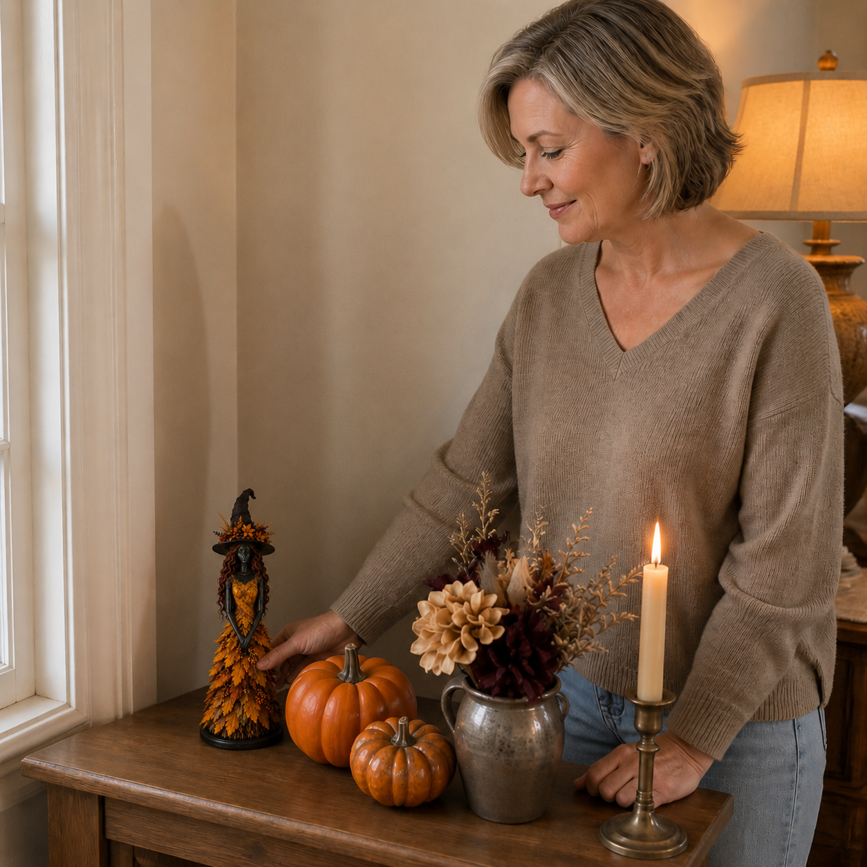 Emberwitch – The Fall Witch Figure That's Elegant, Not Spooky