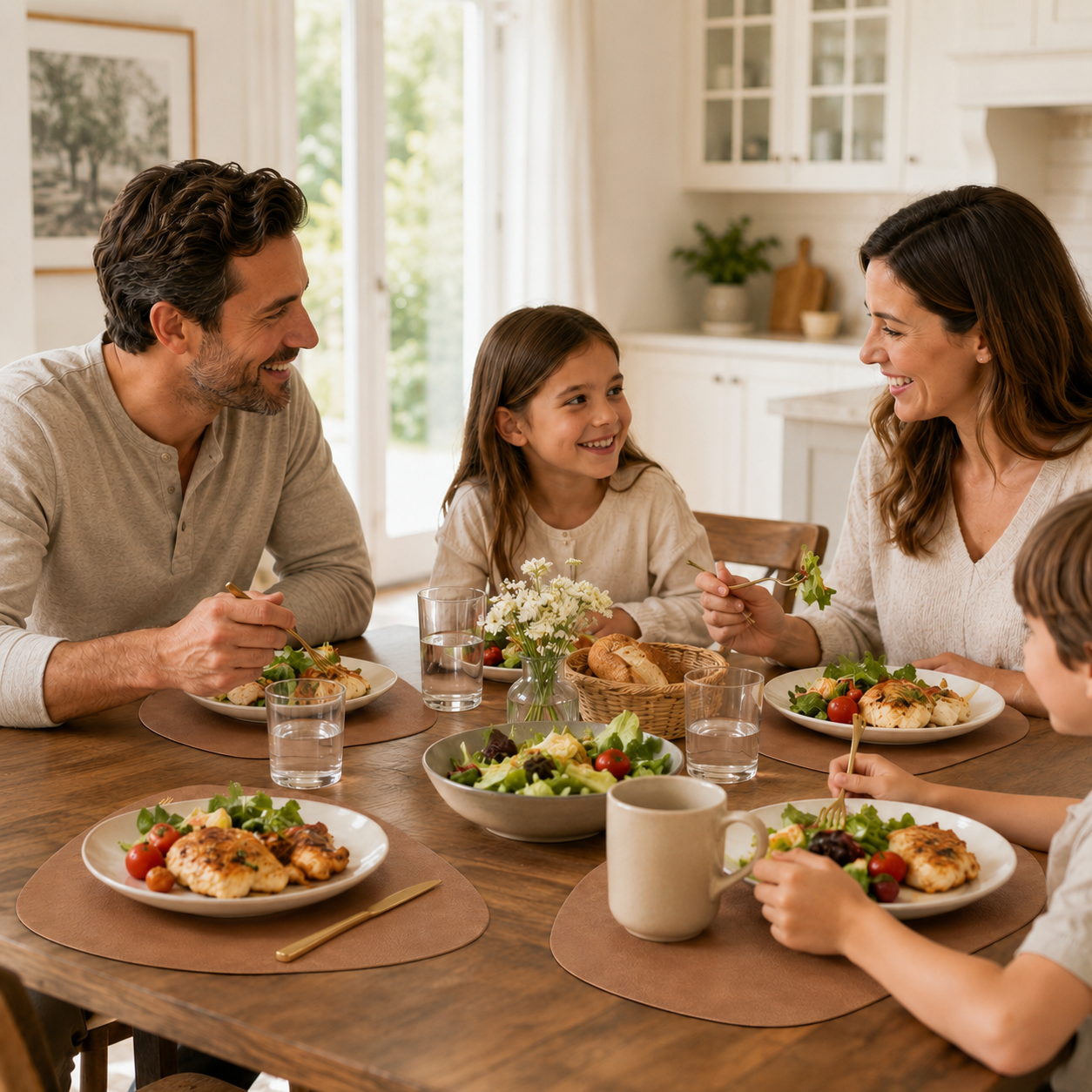 Dropelle – Reversible Water-Drop PU Leather Placemats (6-pack)