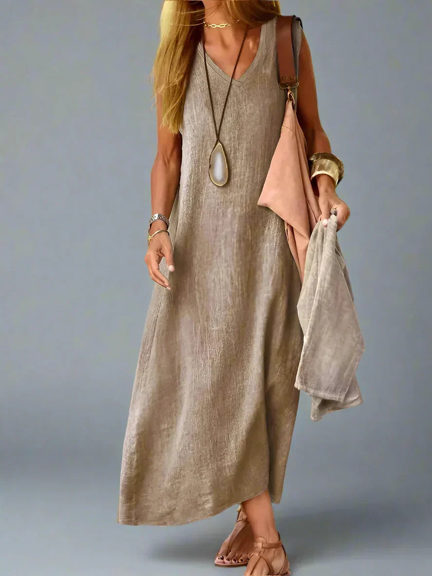 Hedwig | Summer Dress with Flowing Cut and Natural Style