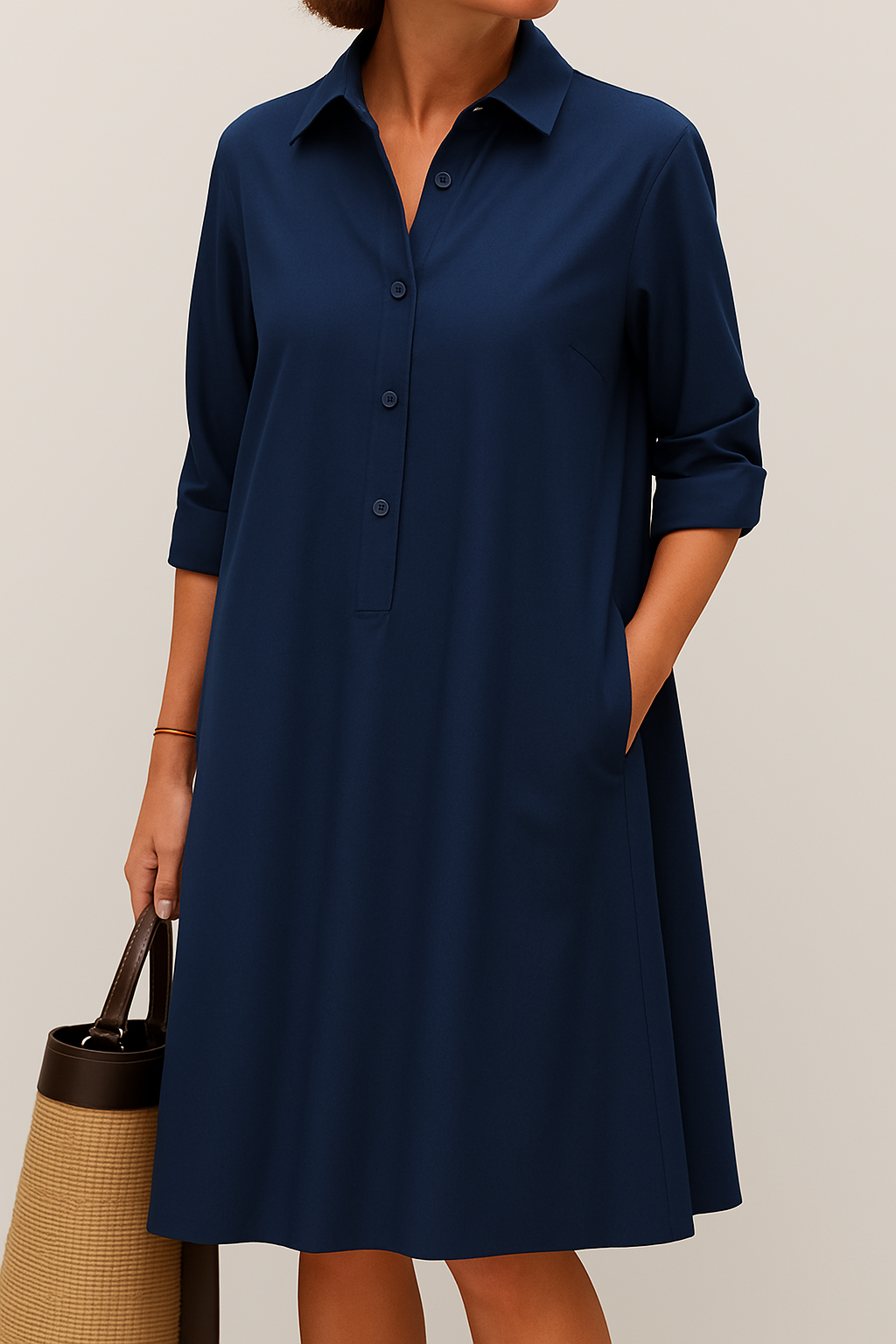 Elodie | Button Down Shirt Dress