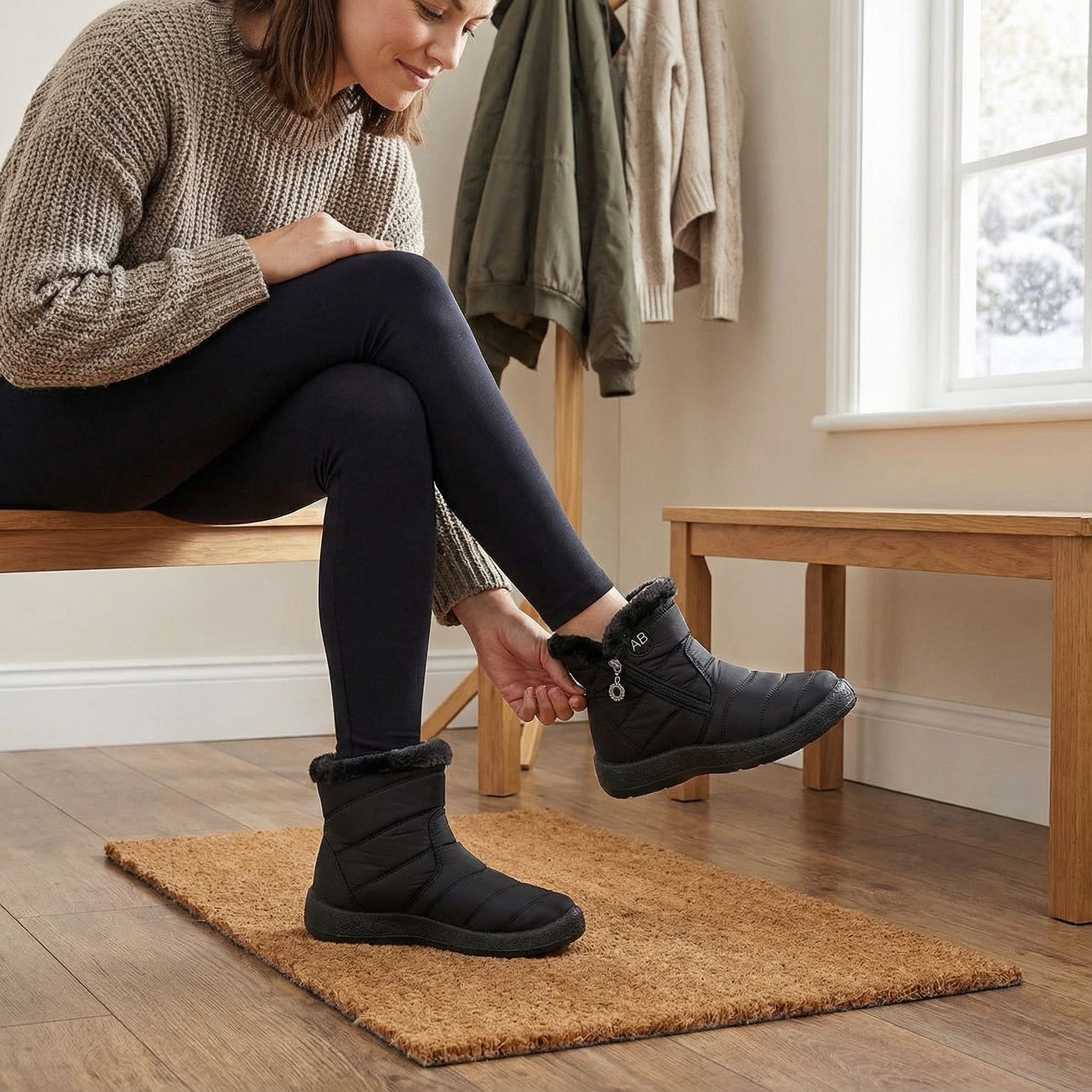 Frostiva - Fur Lined Winter Ankle Boots