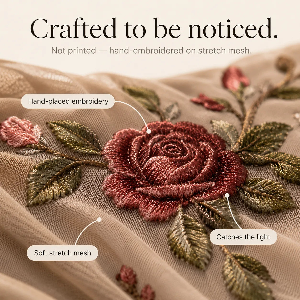 Florenza – Embroidered Off Shoulder Fishtail Skirt Set for Women