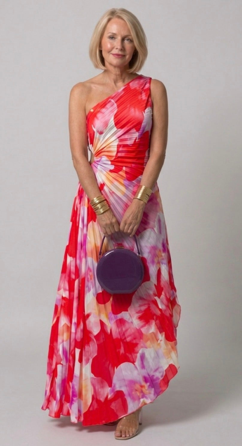 Celeste | Vibrant Tropical Evening Dress