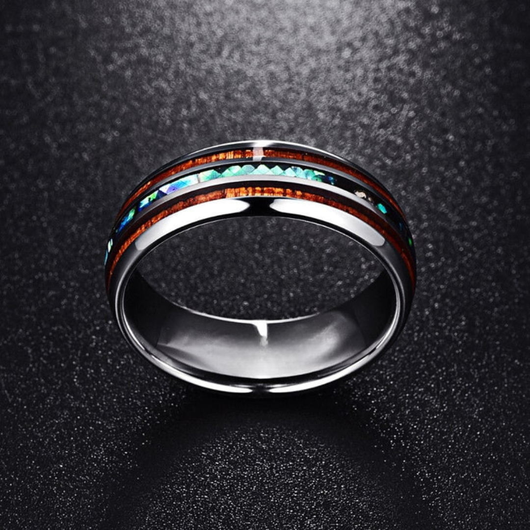 Southwestern Turquoise Inlay Heritage Ring