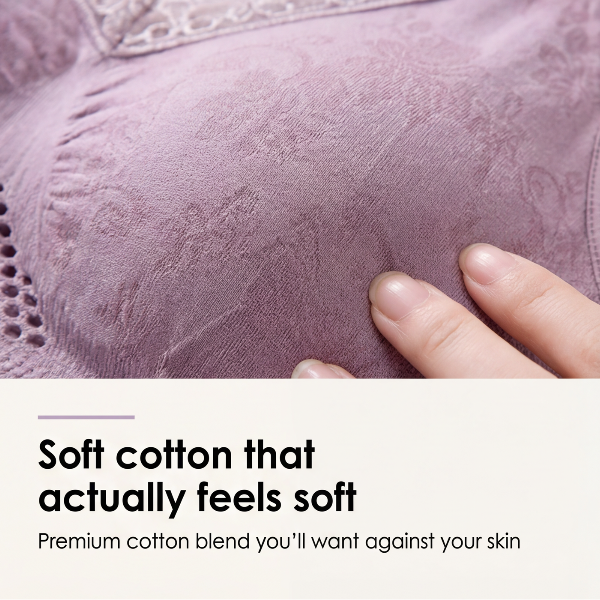 Aireya – Women's Wireless Cotton Comfort Bra with Breathable Mesh