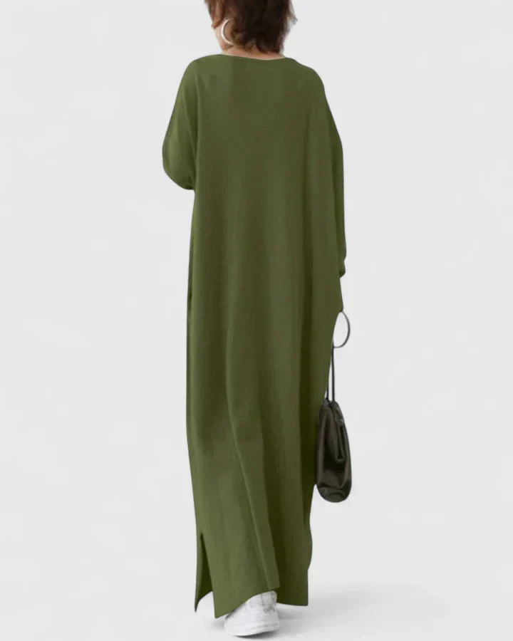 MARY – RELAXED MAXI SWEATER DRESS
