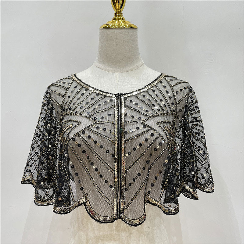 Lunarié - Party Lace Sequined Cami Shawl for Women