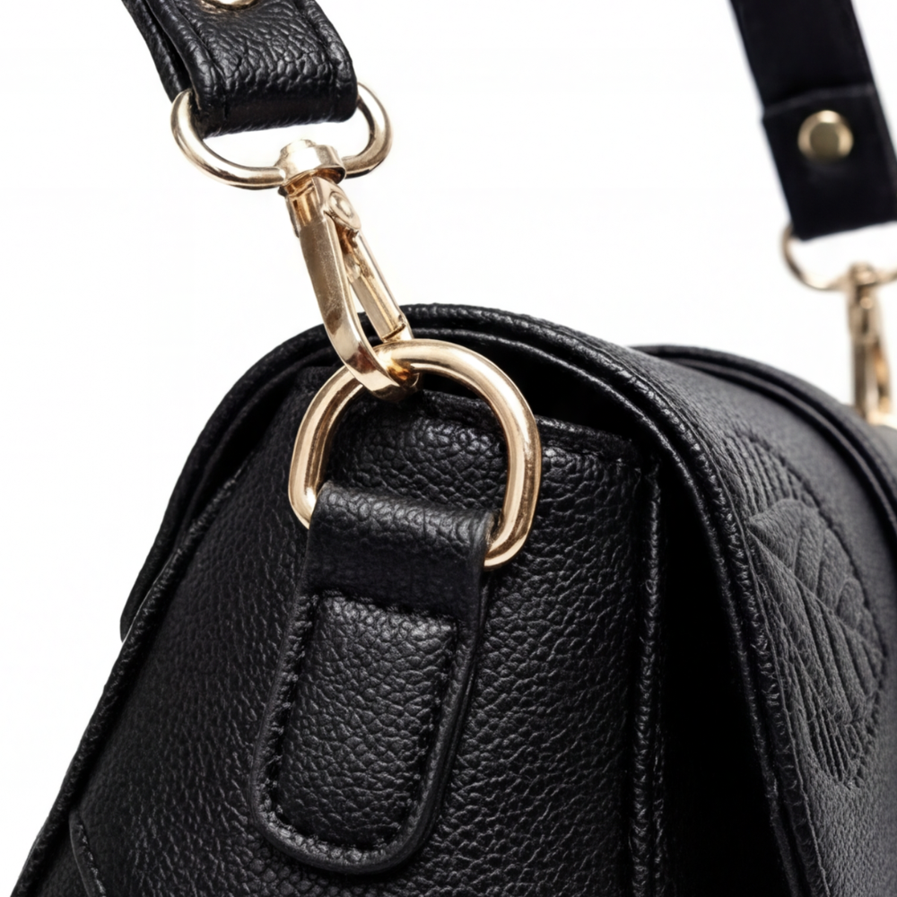 Leafara - Elegant Crossbody Bag with Leaf Detail