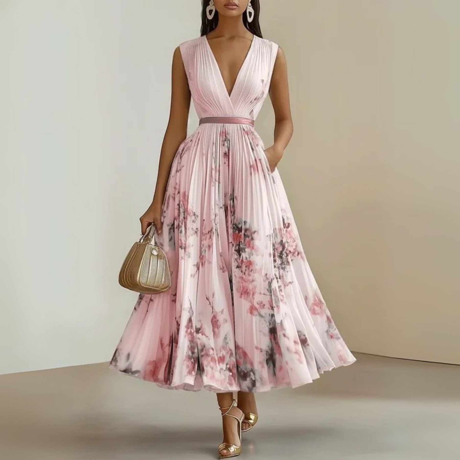 Emma | Women’s Flowy Sleeveless Summer Maxi Dress