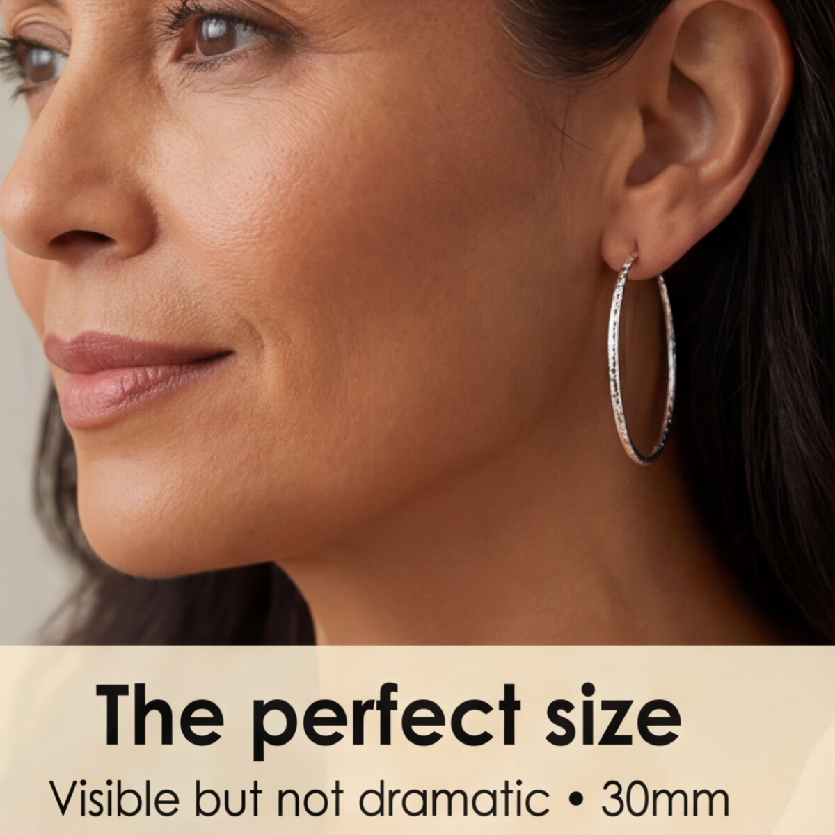 Lumara – Diamond-Cut Hoop Earrings