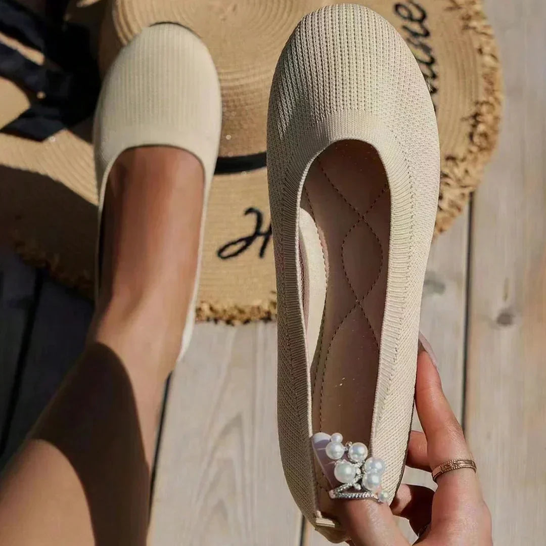 GRACE – COMFY KNIT BALLET FLATS