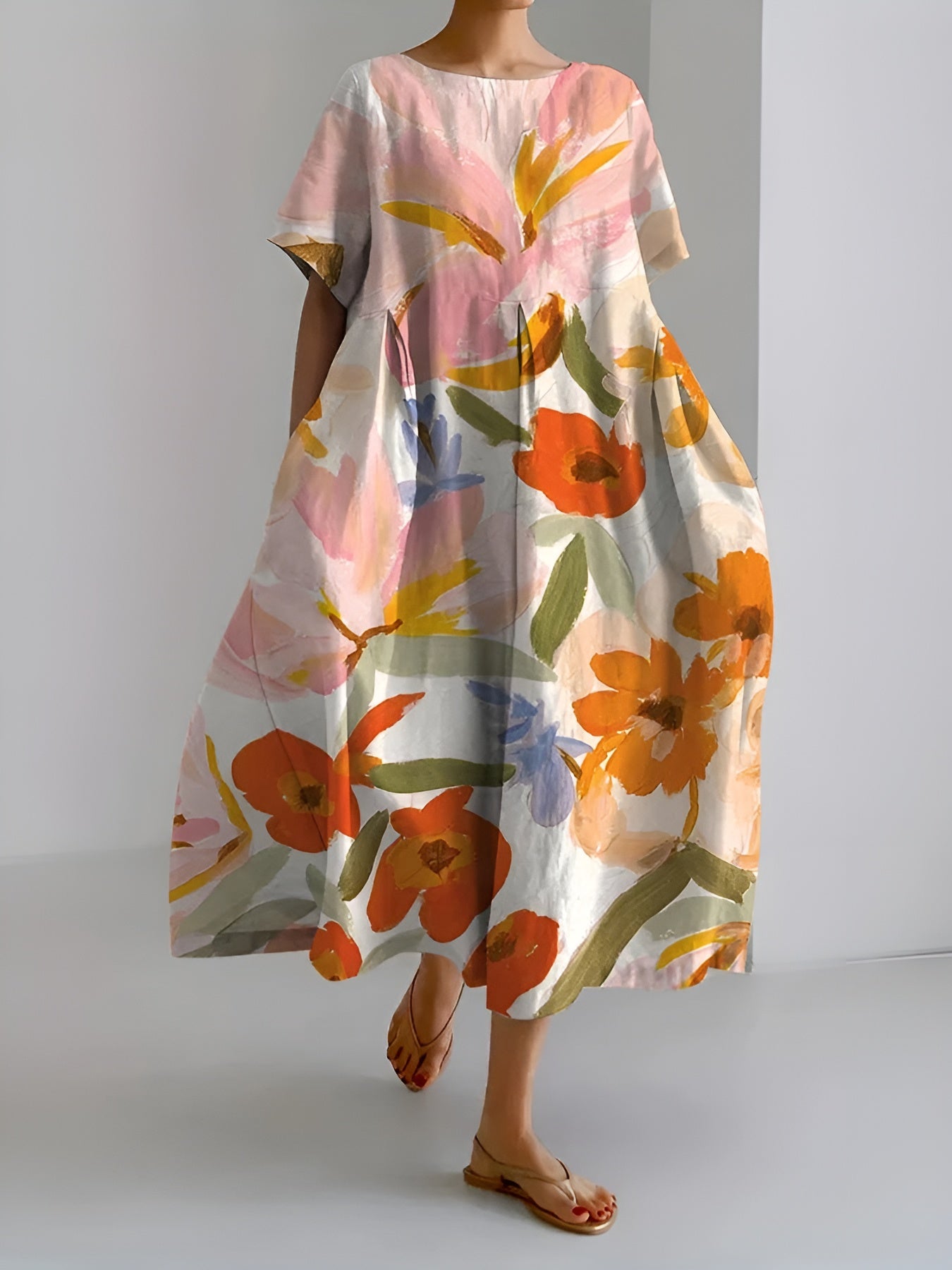 Malla | A feeling of freedom fluttering in summer colors – a 3D-printed dress that moves with you