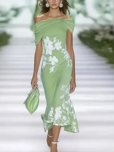 Frederique | Elegant Floral Print Dress