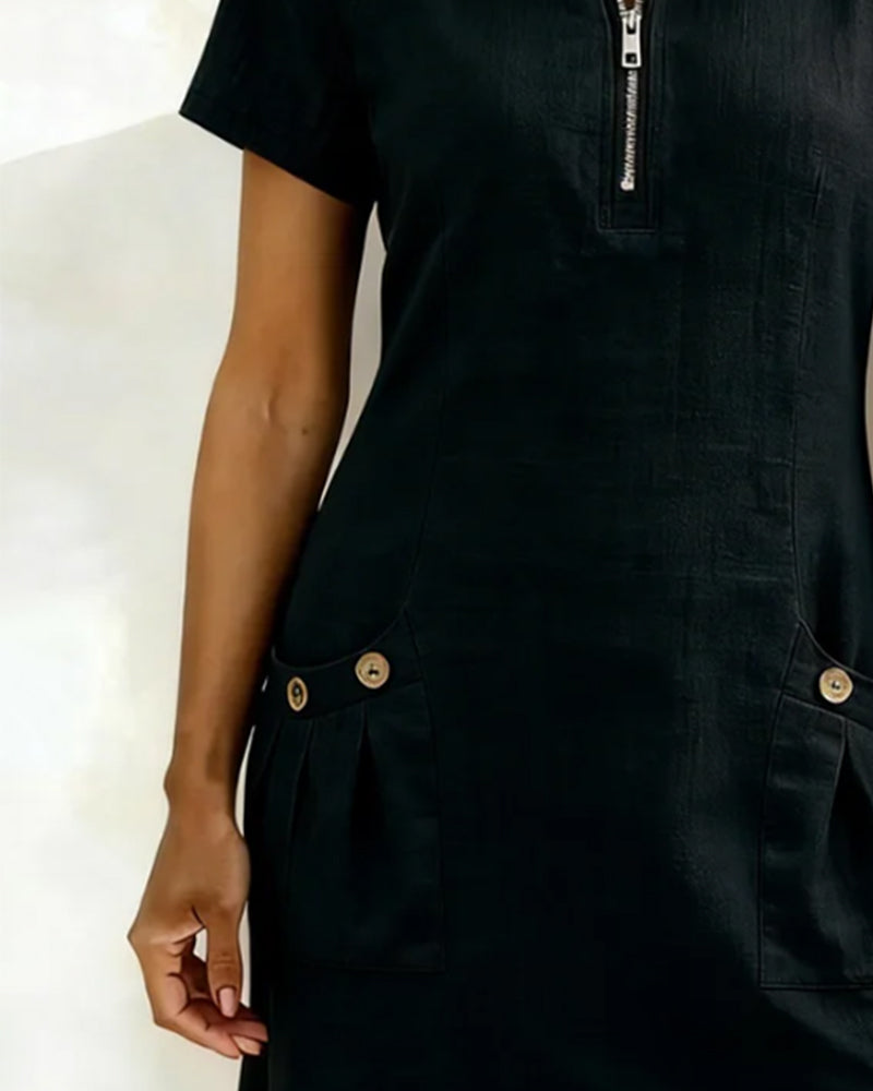 Elenia™ | Casual Zipper Dress