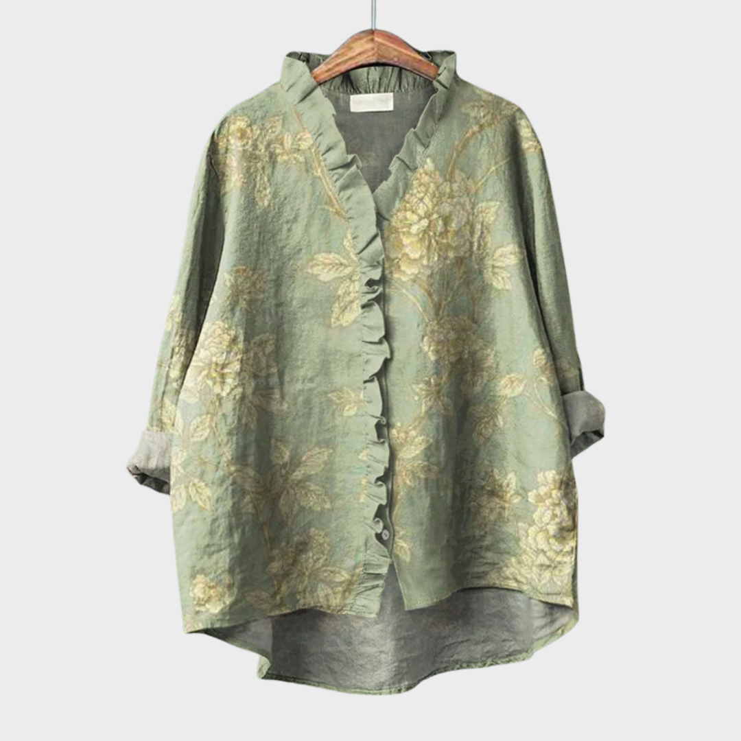 Rosalinde | Elegant Summer Linen Blouse