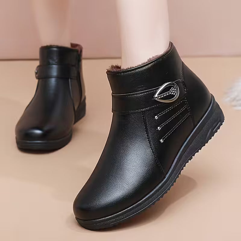 Petruta - Suede Warm Ankle Boots