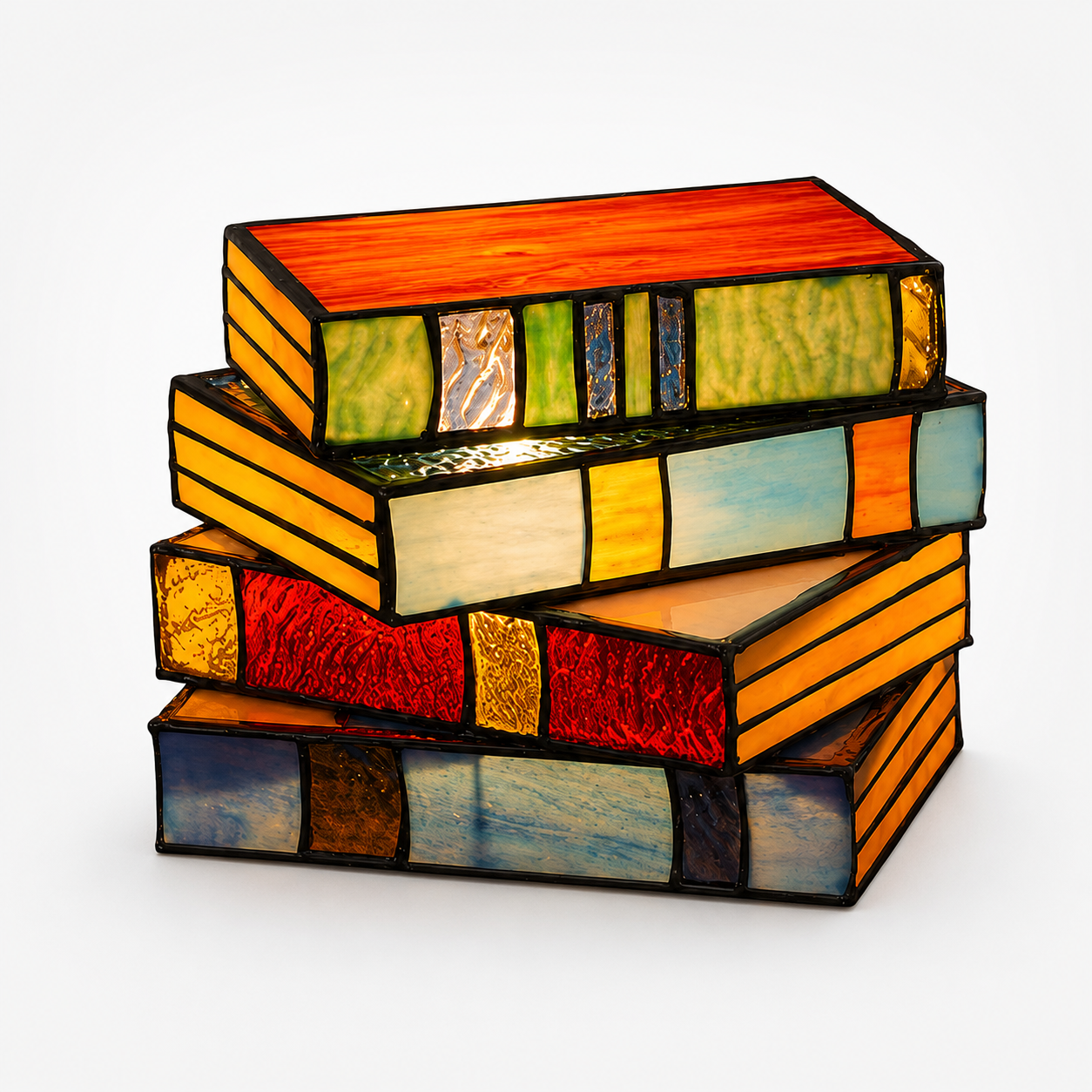 Lumira – Book Stack Table Lamp for Bedside & Reading Book