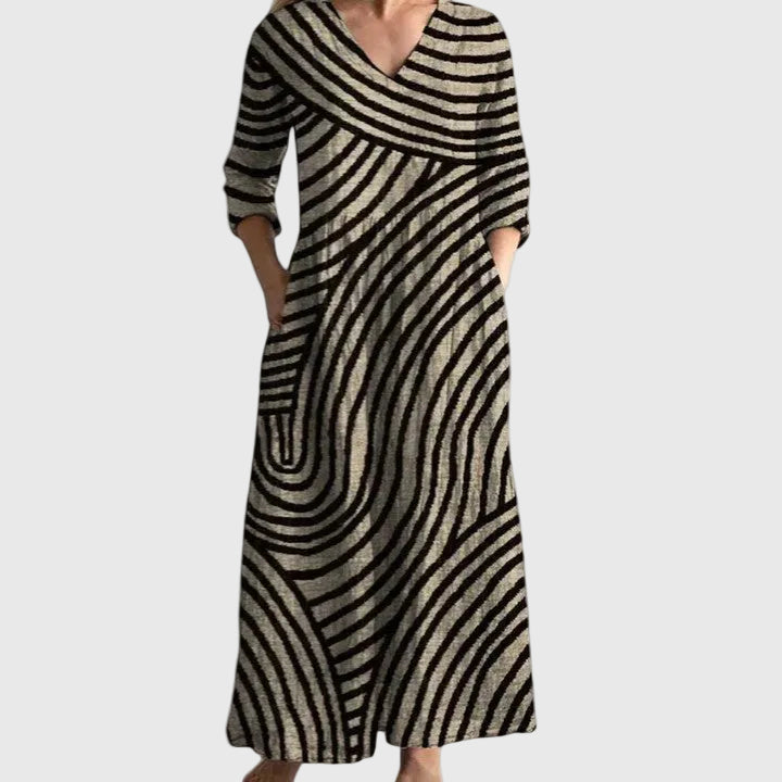 Aubrey | Elegant Flowing Midi Dress