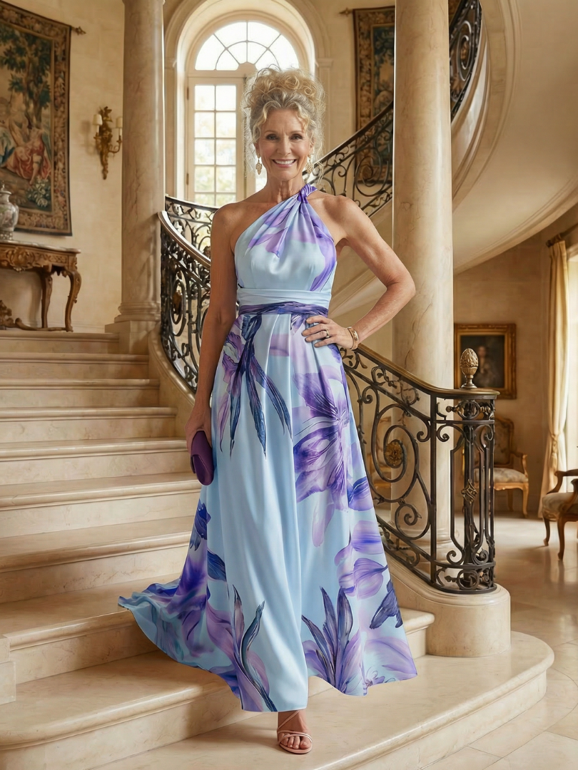 Amiel | Lightweight Floral Maxi Dress - American Cut Sleeveless